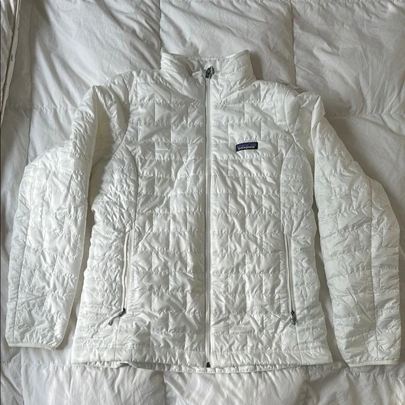 White Quilted Jacket - Picture 1 of 3